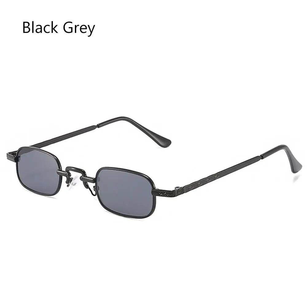 

Small Rectangle Sunglasses for Women Men Vintage Metal Frame Punk Sun Glasses Vintage Travel Shades UV400 Protection