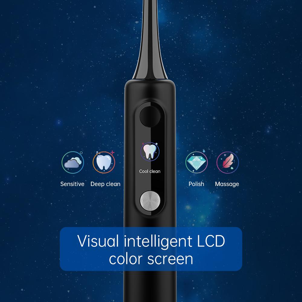 Baolijie SN-P1Customized Logo Travel Kit White Rechargeable Electrical Toothbrush Ultrasonic Led Toothbrush for Whitening