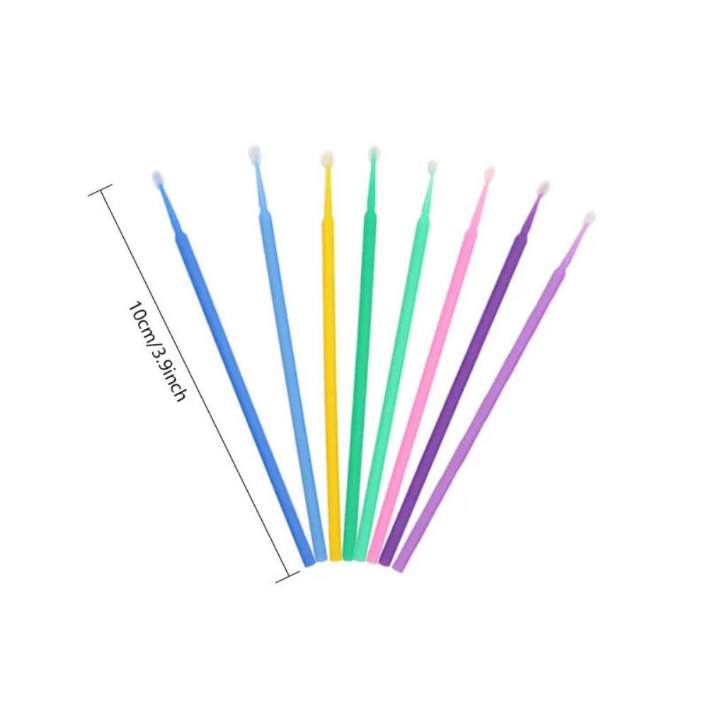 Pachet de 100 tampoane de bumbac cu cap mic pentru extinderea genelor și îndepărtarea machiajului