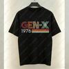 Gen-X 1976s Retro Design Casual Style Men's T-Shirt 50th Birthday Gift Summer Wear Trendy High Quality Cotton Short-sleeve Tees