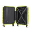 14"/20" 2-Piece PC Spinner Suitcase Set with Combination Lock & 14" Cosmetic Bag (Green)