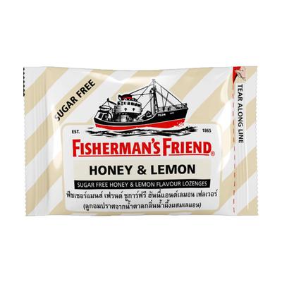 Fisherman's Friend Lozenges, Honey & Lemon, Sugar Free Honey & Lemon Flavour Lozenges, 25 G. X 6 /12 / 24 Pcs