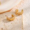 Punk Metal Zircon Ear Cuff Ear Clip for Women Geometric Hexagonal No Pierced Earcuff Clips Earrings Fashion Party Jewelry Gifts