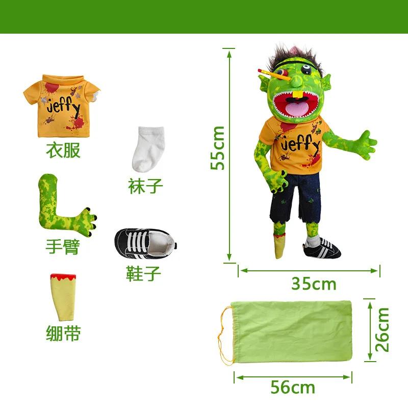 Jeffy Dad Sml Puppets Dinosaur Plush Toy Jeffy Puppet Dolls Jeffy With Stick Family Marioneta Boy Zombie Rapper Feebe Kid Gifts