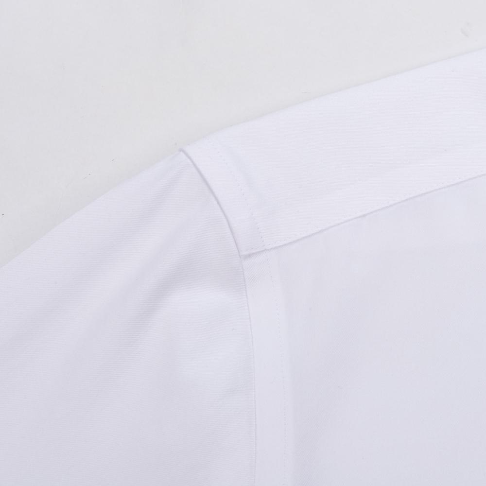 Men's Wedding French Cuff Dress Shirt Cotton 100% Long Sleeve Classic Fit Non Iron Windsor Collar Shirts with Free Cufflinks
