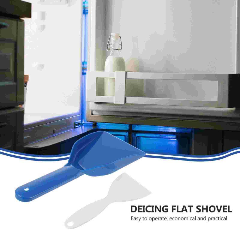 1/2Pcs Plastic Refrigerator Freezer Shovel Durable Ice Scraper Frost Removal Clean Snow Blower Ice Removal Shovel Cleaning Tool