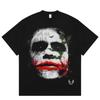 Joker Oversized Cotton TShirt Y2K Streetwear Retro Harajuku Casual Fashion Hip Hop Short Sleeve Top for Men Women Horror