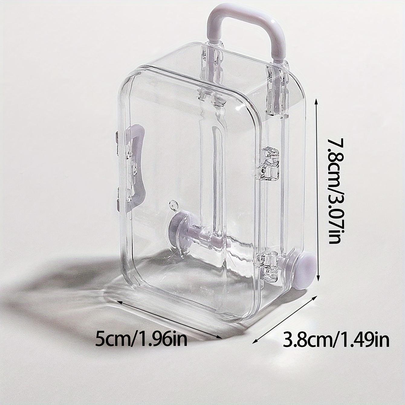 1PC Mini suitcase storage box simple and movable jewelry desktop organizer box candy box 1256₽