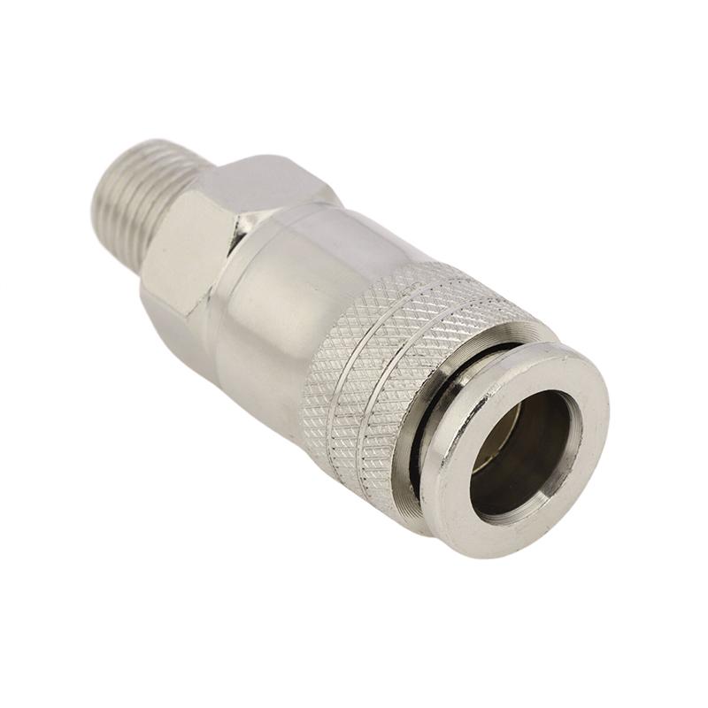 Luftkompressor G1/4 Hann Gjenge Pneumatisk Fittings Adapter Metall Hurtigkobling EU Standard For Luftverktøy Tilbehør
