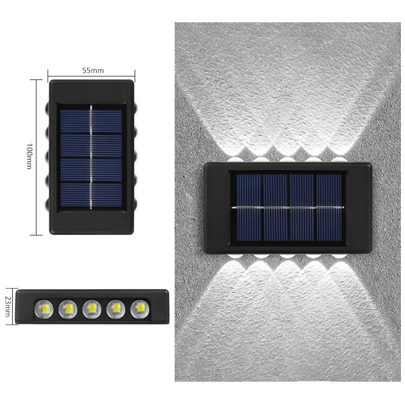 Solar Wall Lamp Outdoor Luminous Lighting Garden Fence Decoration Sunlight Light