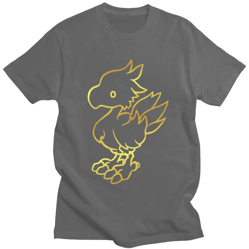 Custom Mens Final Fantasy Chocobo T Shirt Short Sleeve Cotton Tshirt Classic Tshirt Casual Tee Clothes