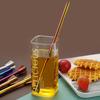 4Pcs Stainless Steel Straw Spoon Combo Washable Rustproof Reusable Stirrer Straws for Drinks Ice Cream Sundaes Office