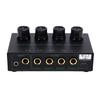 4 Channel Headphone Amplifier USB Power Supply Port Knob Volume Adjustment Stereo Headphone Amplifier