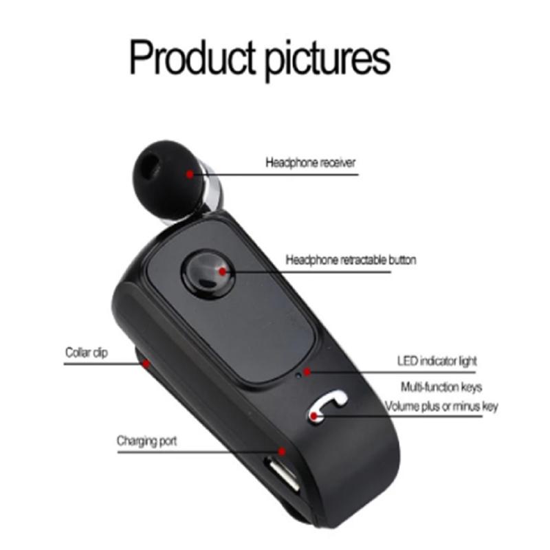 F920 Drahtlose Sport Kopfhörer Bluetooth-kompatibel Eingehenden Vibration Stimme Bericht Nummer Clip-auf