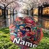 Custom Name Personalized ONE PIECE Print Umbrella, Auto Open Close, 8‑Rib Sturdy Frame, Commute Camping Hiking Use, Birthday Gift