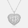 METROCITY JEWELRY Cuore Sterling Silver White Necklace A243SN1228WPA