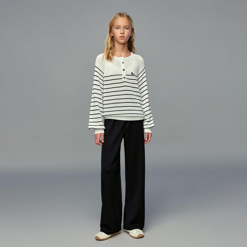 ELLE KIDS Girls' Modal Straight Casual Pants