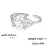 My Shape Sephirot Kabbalah Tree of Life Rings Women Stainless Steel Adjustable Size Geometric Finger Ring Amulet Fashion Jewelry