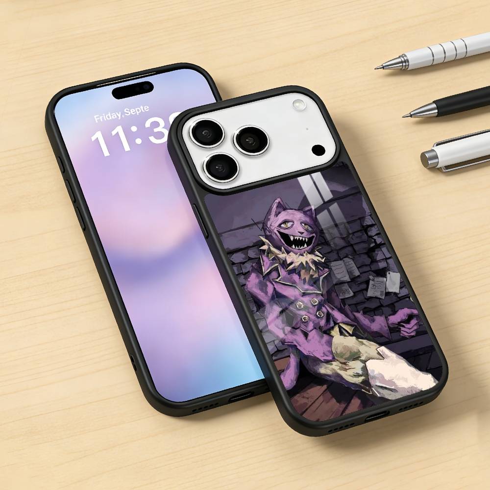P-PocketCat F-Fear H-Hunger Handyhülle Magnetisch Für iPhone17 16 15 14 13 12 Pro Max Für Magsafe Kabelloses Ladecover