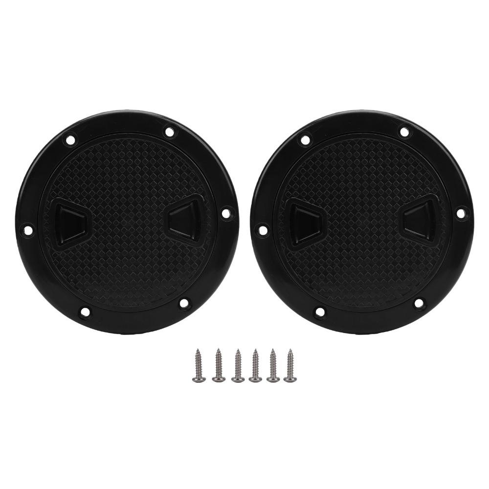 2pcs set Non-Slip Surface Round Deck Hatch 180 Degree Opening Boat Hatch Cover Marine Yacht Access