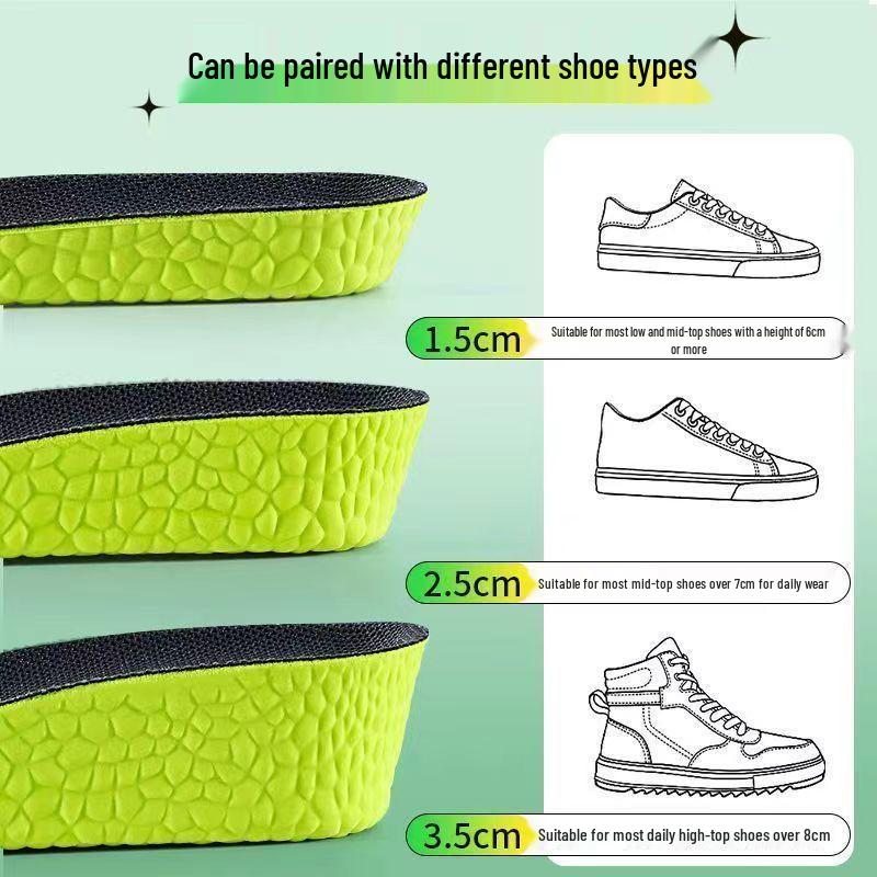 Branturi Antiodor cu Pelin pentru Mărirea Înălțimii - Confortabile, Absorbante de Șocuri, Anti-Oboseală, Inserții Invizibile pentru Bărbați și Femei