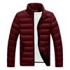 Casual Warm Stand Collar Slim Winter Zip Coat Outwear Jacket Top Blouse