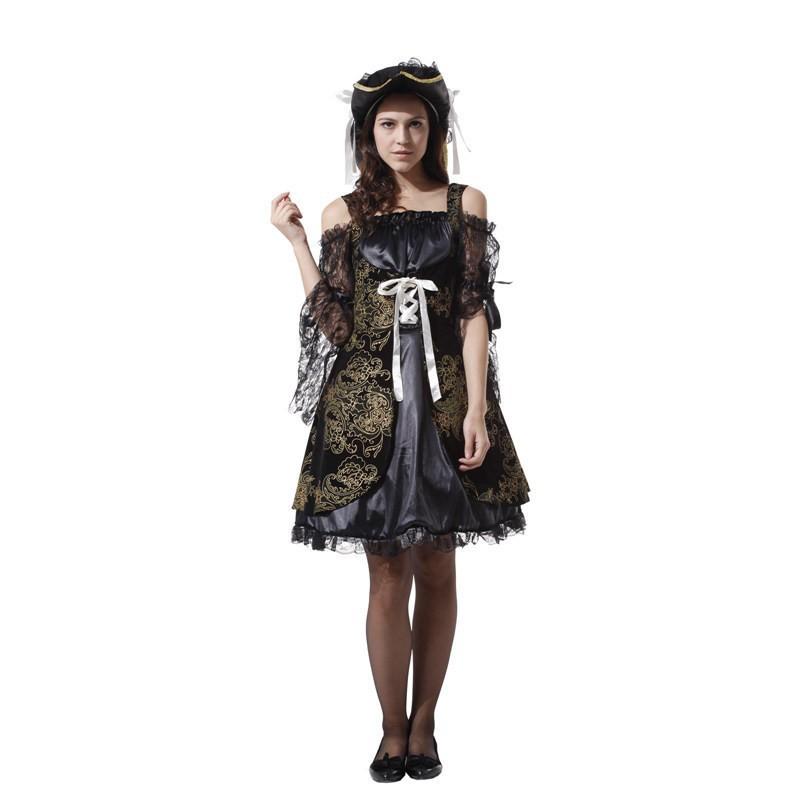 Halloween Costume Hook Pirate Couple Costume Male Adult Captain Jack Costume Prom Party