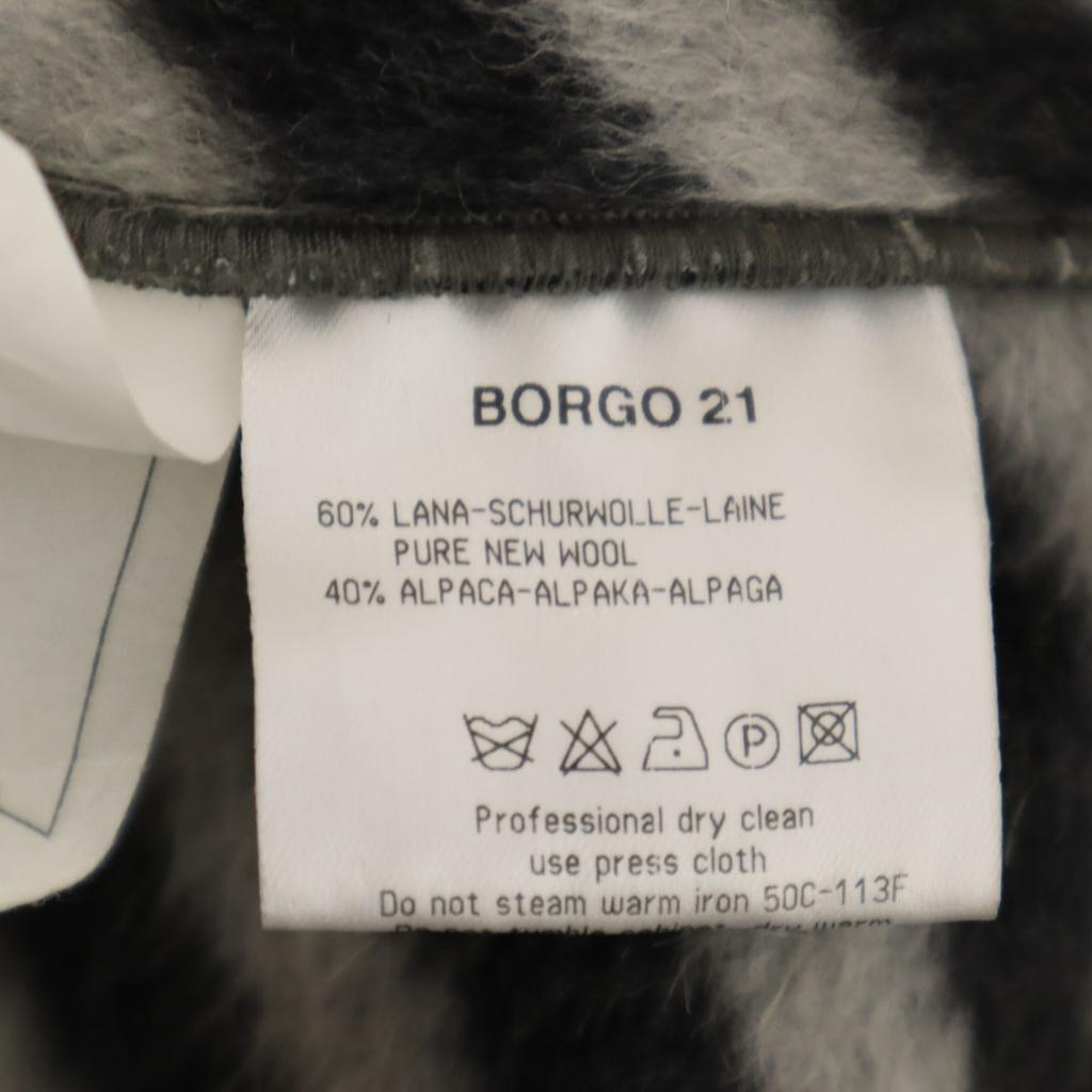 GIORGIO ARMANI Italian Alpaca Blend Overall handle Jacket 36 Gray Women Used