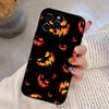 Halloween Pumpkin Head Phone Case For iPhone 17,16,15,14,13,12,11 Plus,Pro Max,XS,Soft Silicone Black Cover