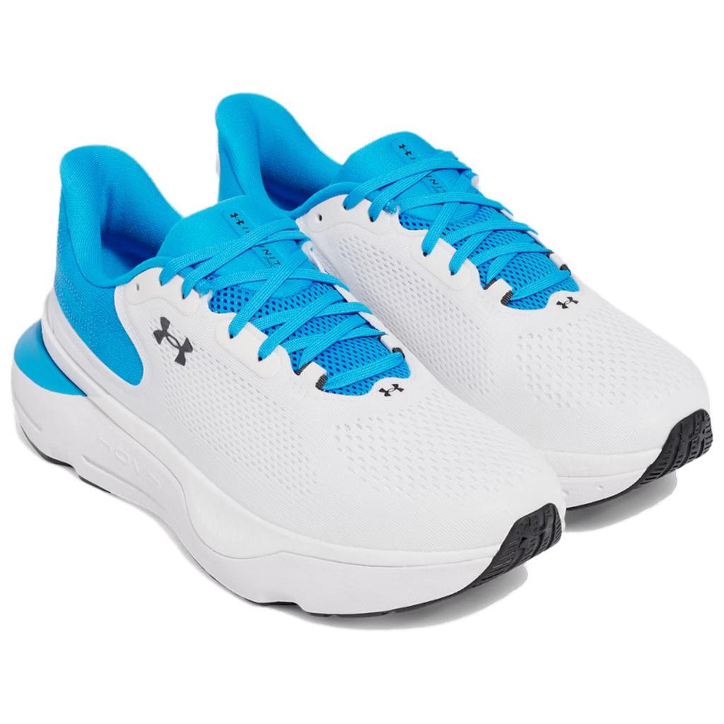 Under Armour Infinite Pro 2 Cushioning Breathable Support Rebound Low top Running Shoes Men's White Blue 3028168-102