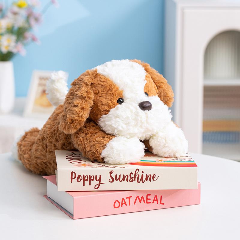 Cartoon Soft Puppy Doll Plush Toy Teddy Dog Doll Children Soothing Rag Doll Birthday Gift