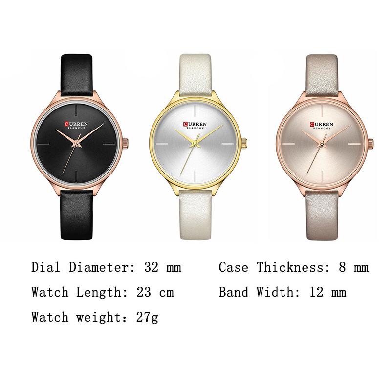 CURREN New Top Ladies Watch Casual Quartz Watch Belt Simple Small Freshmen Watch