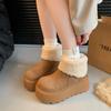 Premium Retro Thick Sole Heightened Thick Velvet Thickened Warm Snow Boots Women's 2025 Winter New Small Cotton Boots