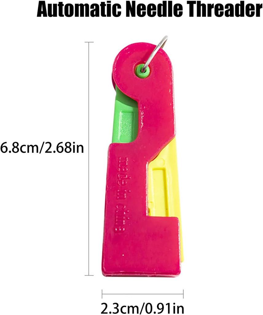Automatic Needle Threader New Plastic QuickLoop Device for Hand Sewing, Embroidery,Universal Compatibility Across Various Sewing Machines