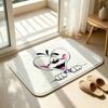 Cute Cartoon D-Diddl Mouse Short Plush Rug Carpet mat Machine Washable Soft Comfortable Anti‑Slip Floor Mat Home Decor