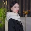 Fashion Ear Protection Winter Balaclava Windproof Drawstring Hooded Beanie Hats Warm Knitted Hooded Cap Unisex