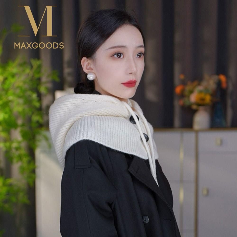 Fashion Ear Protection Winter Balaclava Windproof Drawstring Hooded Beanie Hats Warm Knitted Hooded Cap Unisex
