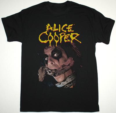 ALICE COOPER CONSTRICTOR T-Shirt Cotton Black Unisex Gift Fans Unisex T-Shirt