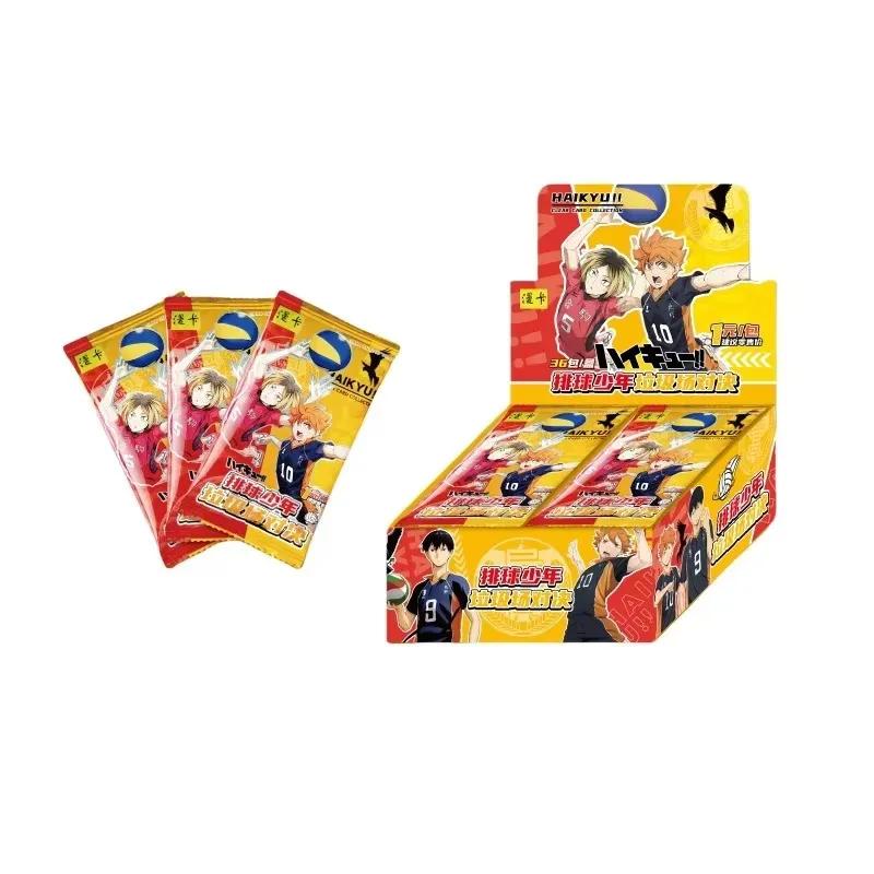 New Haikyuu Booster Box Cards Hinata Shoyo Kageyama Tobio Tsukishima Hotaru LR GMR Anime Character Collection Cards Toys Gifts