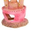 Cartoon Castle Shape Aquarium Decorations Resin Small Fish Tank Decorations Pink Fish Tanks Landscape Decoration