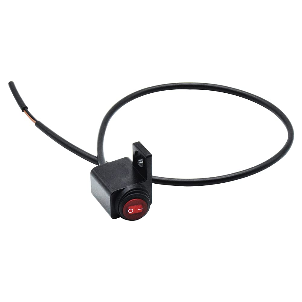 CNC Motorrad Lenkerschalter EIN AUS Wasserdicht Scheinwerfer Nebelscheinwerfer Schalter Motorrad Rote Kontrollleuchte