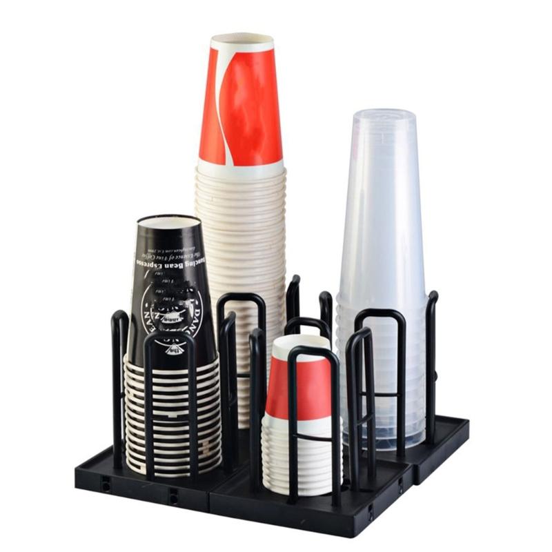 Space Saving Paper Cup Dispenser Cup Organizer for Neatly Organizing Cups Simple Cup Display Stand Holder