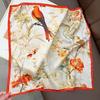 New 100% Natural Real Silk Scarf Fashion Lady Foulard Female Bandana Scarves 2025 Women Hijab Shawl Wraps Square Neckerchief