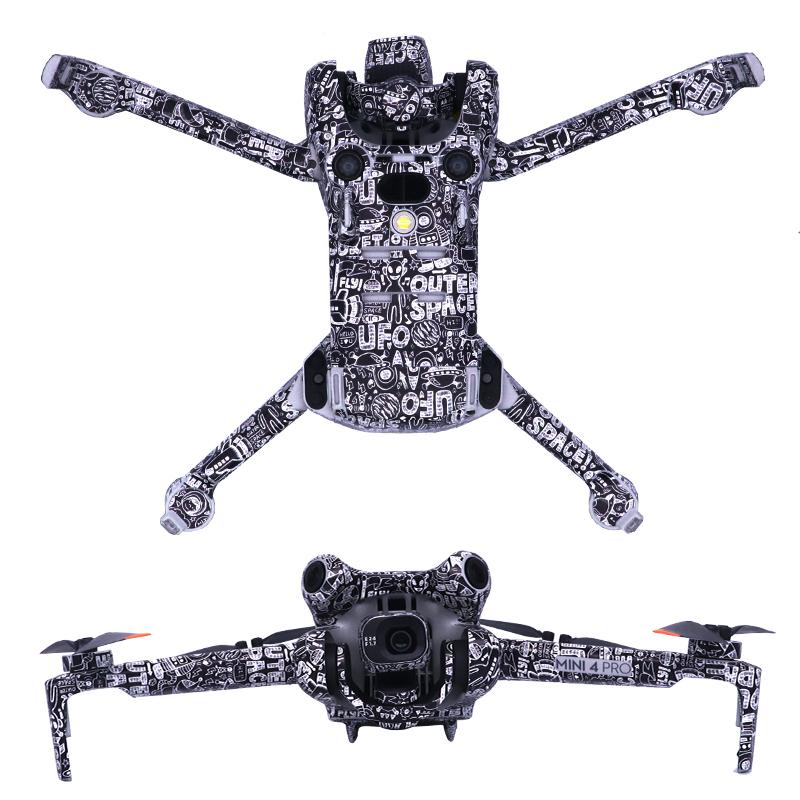 PVC Stickers For Mini 4 Pro Protective Film Waterproof Remote Decals Full Cover Skin For DJI Mini 4 Pro Drone Accessories
