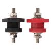 1Pair Thru Panel Battery Terminal Connectors 38 In Black Red 440A Positive Negative Junction Stud