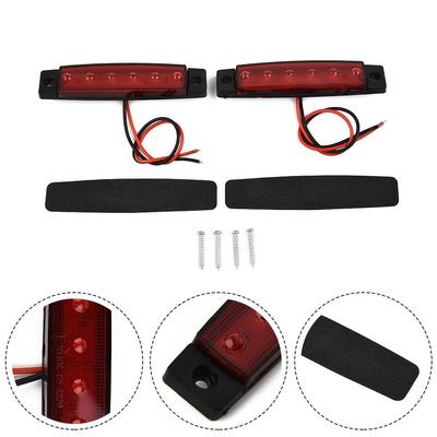 Stop Mount Safe~ Trailer 6led Light Tail Brake Lamp Kits 8.3" Sealed Rv Turn
