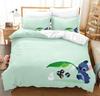 Copripiumino Cartoon Anime Matrimoniale King Size Set Biancheria da Letto Stampa Carina 3 Pezzi Biancheria da Letto Comoda per Bambini Contiene 2 Federe