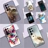 Owl Watercolor Animal Phone Case For Samsung Galaxy S25 Ultra S9 S10 S20 S21 S22 Plus S23 FE S24 Ultra Cover Coque