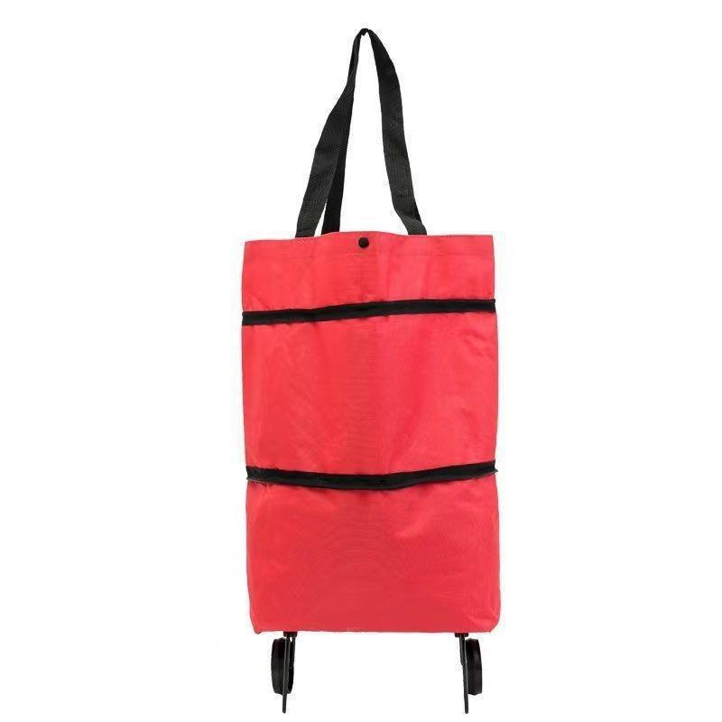 Wheeled Shopping Bag: Portable Grocery Cart & Travel Trolley with Retractable Handle