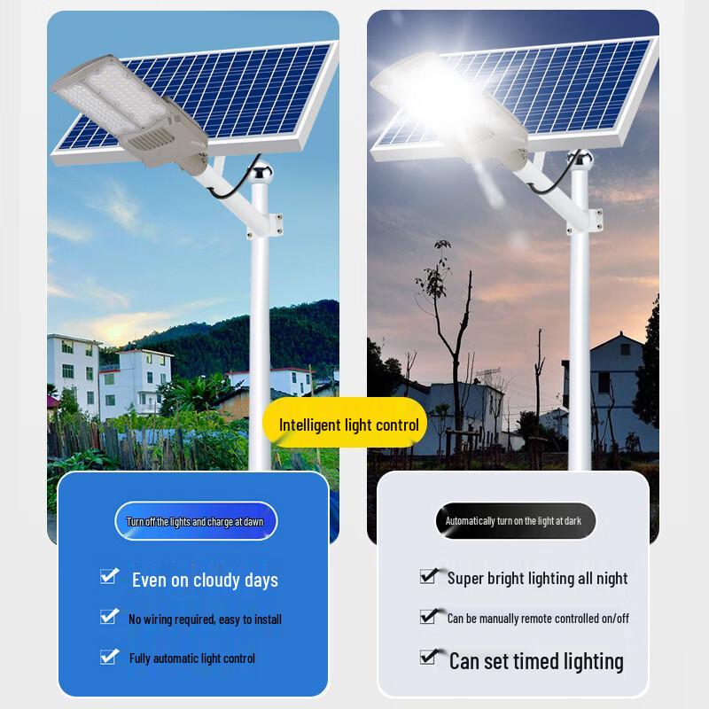 JUN YONG LIGHTING Double-Sided Solar Street Light